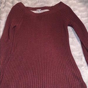 Burgundy sweater